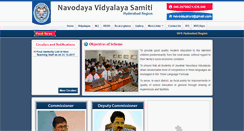 Desktop Screenshot of navodayahyd.gov.in